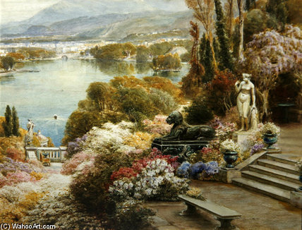 WikiOO.org - Εγκυκλοπαίδεια Καλών Τεχνών - Ζωγραφική, έργα τέχνης Ebenezer Wake Cook - Lake Maggiore -