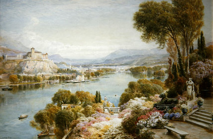 WikiOO.org - Енциклопедия за изящни изкуства - Живопис, Произведения на изкуството Ebenezer Wake Cook - Lake Maggiore