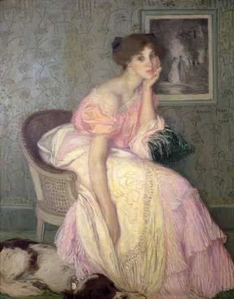WikiOO.org - Enciklopedija dailės - Tapyba, meno kuriniai Edmond Francois Aman Jean - Portrait Of A Young Woman