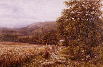 WikiOO.org - Encyclopedia of Fine Arts - Målning, konstverk Edmund George Warren - Harvest Time On The Dart