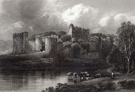 WikiOO.org - Encyclopedia of Fine Arts - Lukisan, Artwork Edmund Morison Wimperis - Chepstow Castle