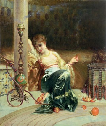 WikiOO.org - Encyclopedia of Fine Arts - Maalaus, taideteos Edouard Frédéric Wilhelm Richter - Dreams
