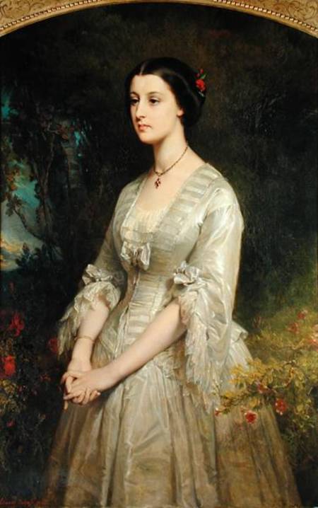 WikiOO.org - Güzel Sanatlar Ansiklopedisi - Resim, Resimler Edouard Louis Dubufe - Portrait Of Marie De Bonneval,