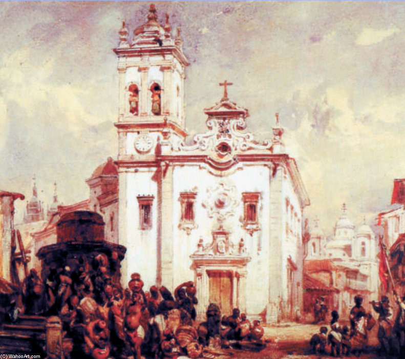 WikiOO.org - Enciclopédia das Belas Artes - Pintura, Arte por Eduard Hildebrandt - Igreja De Santa Rita De Cássia