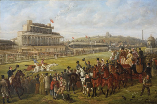 WikiOO.org - Encyclopedia of Fine Arts - Maalaus, taideteos Edward Benjamin Herberte - A Day At The Races