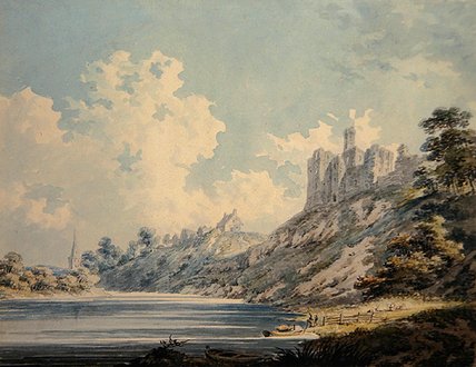WikiOO.org - Güzel Sanatlar Ansiklopedisi - Resim, Resimler Edward Dayes - Warkworth Castle