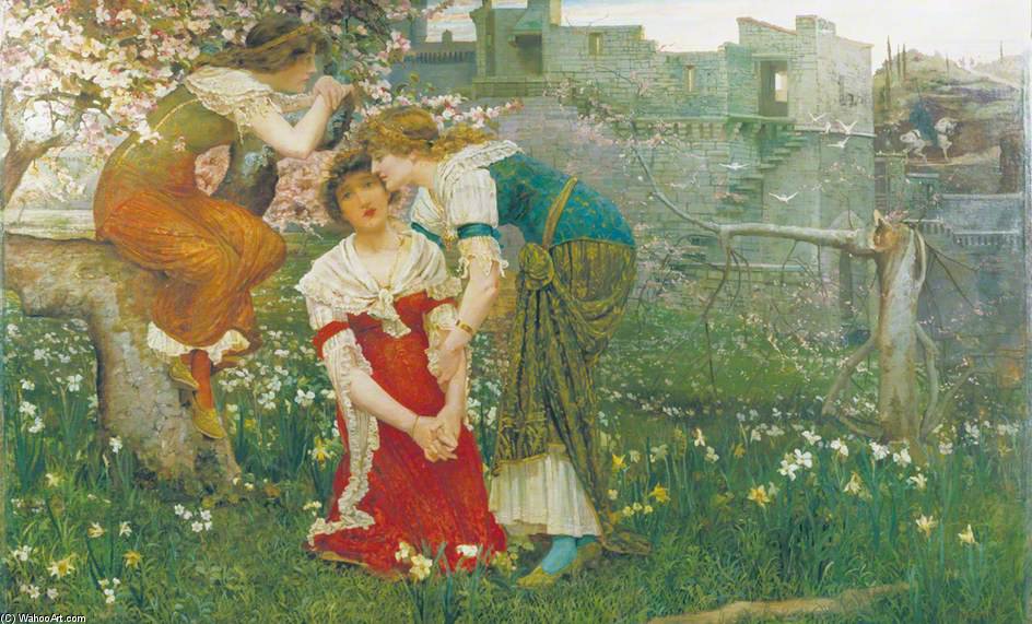 WikiOO.org - Encyclopedia of Fine Arts - Målning, konstverk Edward Matthew Hale - Les Trois Princesses