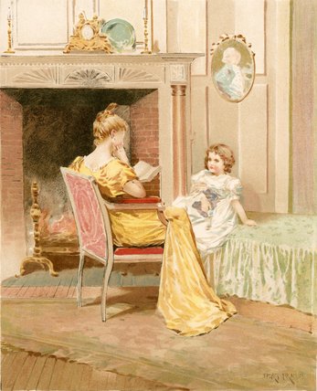 Wikioo.org - The Encyclopedia of Fine Arts - Painting, Artwork by Edward Percy Moran - A Story Of Olden Times
