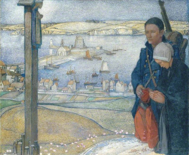 Wikioo.org - The Encyclopedia of Fine Arts - Painting, Artwork by Edward Reginald Frampton - Brittany