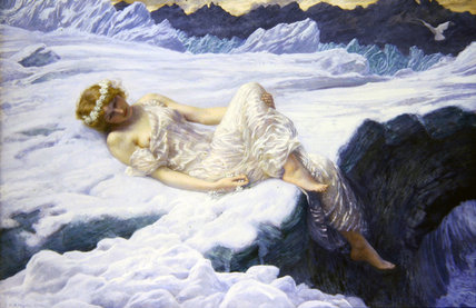 WikiOO.org - Encyclopedia of Fine Arts - Festés, Grafika Edward Robert Hughes - Heart Of Snow