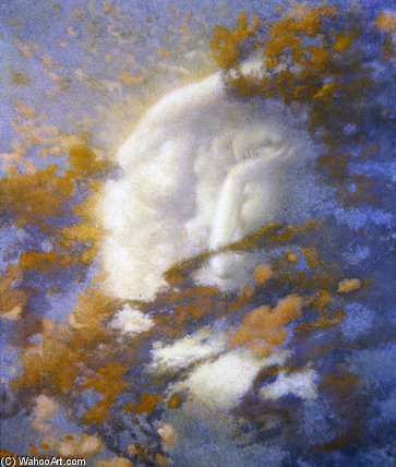 Wikioo.org – L'Enciclopedia delle Belle Arti - Pittura, Opere di Edward Robert Hughes - Confezione Nubi Away e Welcome Day