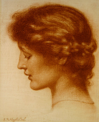 WikiOO.org - 백과 사전 - 회화, 삽화 Edward Robert Hughes - Portrait Of Rosalind