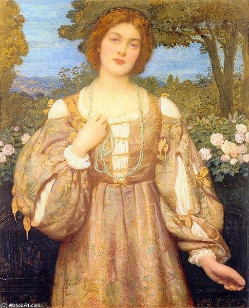 Wikioo.org - The Encyclopedia of Fine Arts - Painting, Artwork by Edward Robert Hughes - Summer Exhibition Of The Society Of Painters In Watercolour