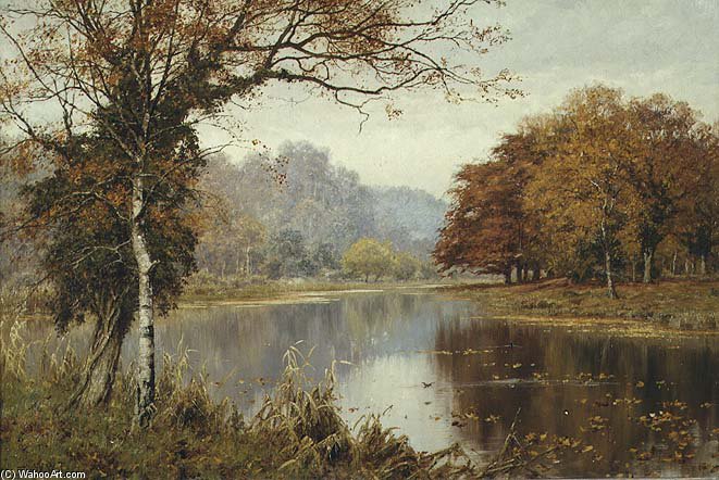 Wikioo.org - The Encyclopedia of Fine Arts - Painting, Artwork by Edward Wilkins Waite - An Autumn Day