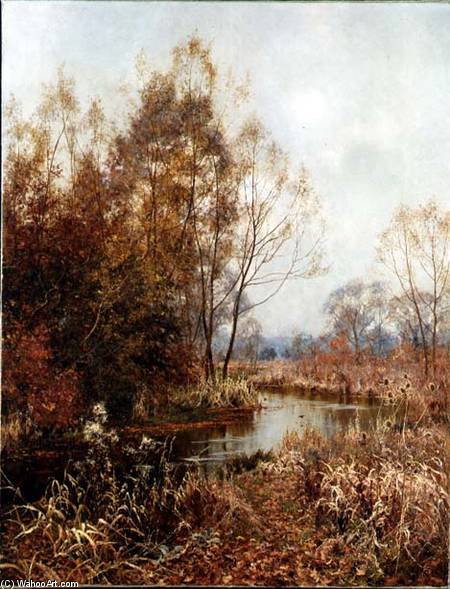 Wikioo.org - The Encyclopedia of Fine Arts - Painting, Artwork by Edward Wilkins Waite - Autumn's Gold And Silver