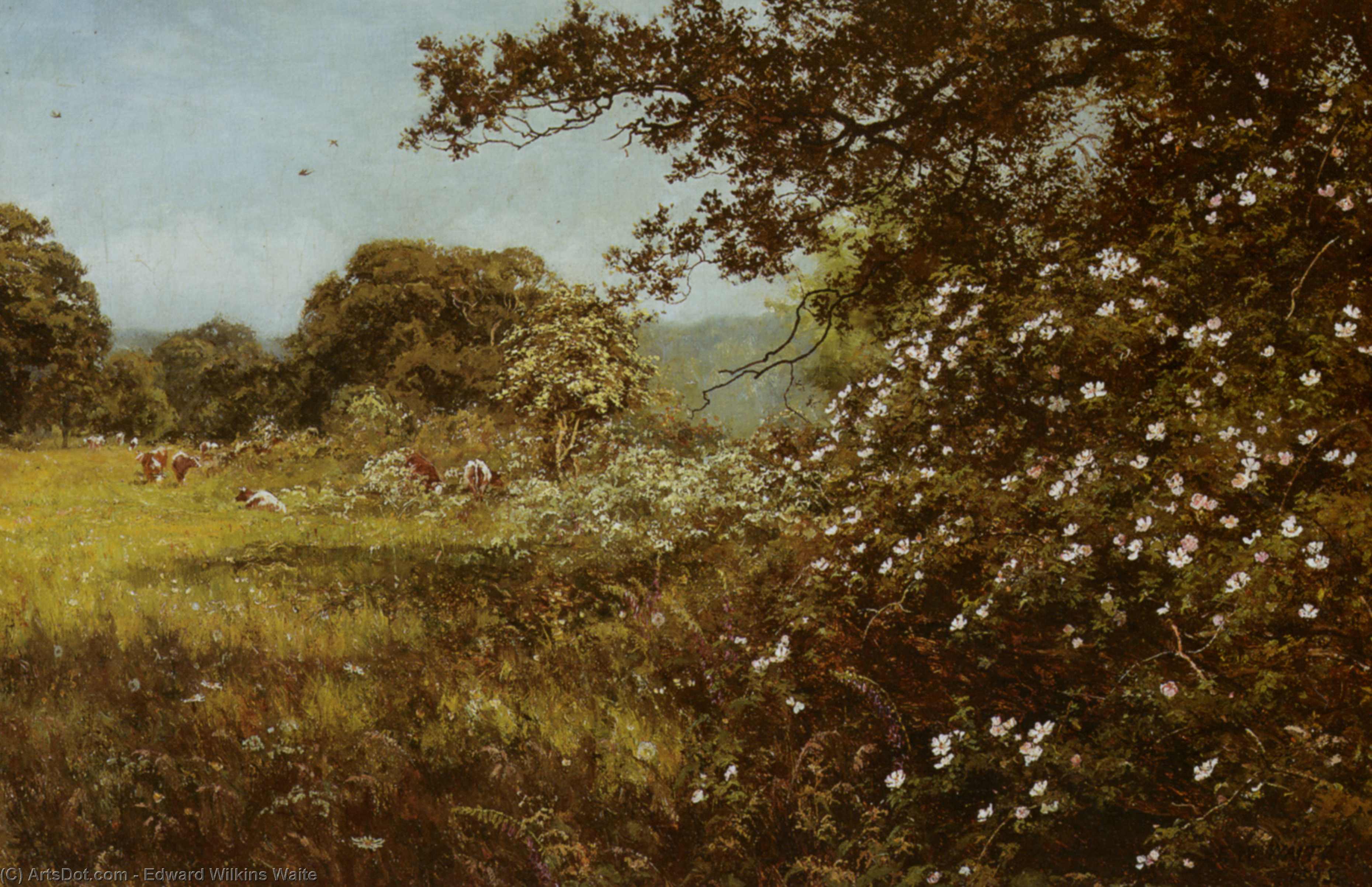 WikiOO.org - Encyclopedia of Fine Arts - Lukisan, Artwork Edward Wilkins Waite - Early Summer