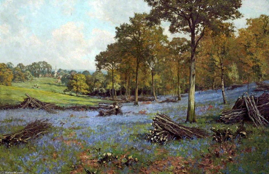 WikiOO.org - Енциклопедия за изящни изкуства - Живопис, Произведения на изкуството Edward Wilkins Waite - May In The Woods