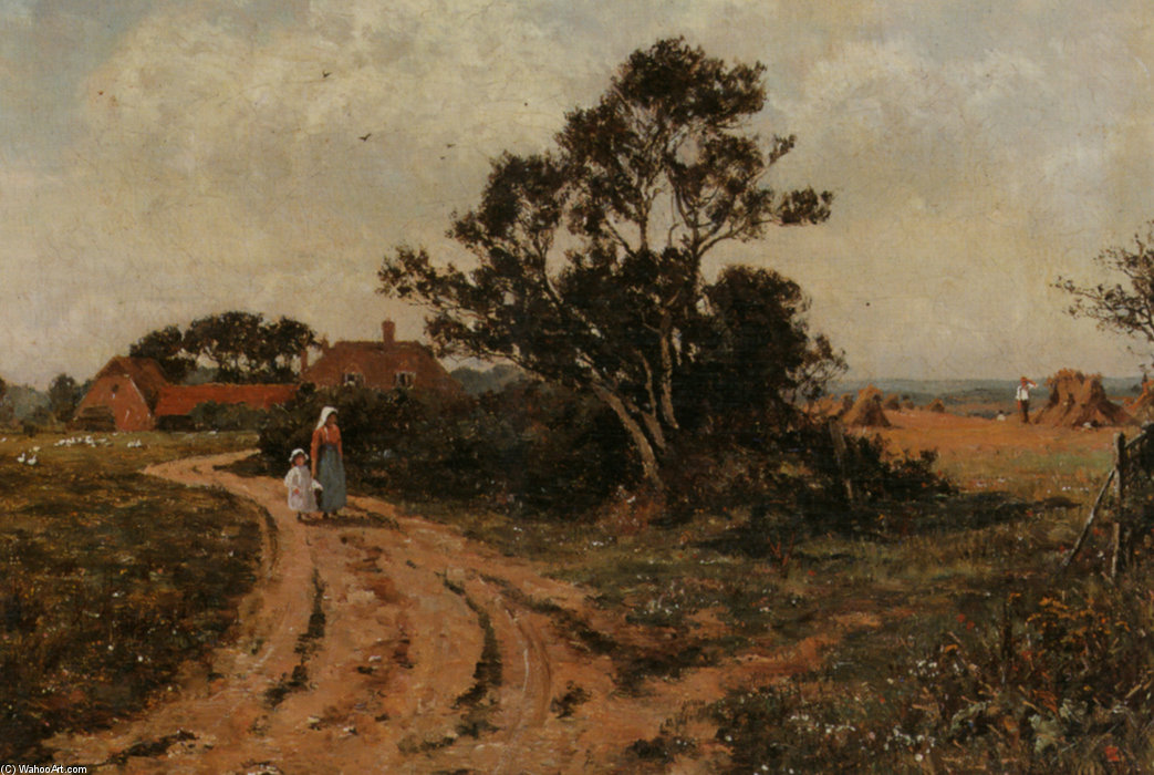 Wikioo.org – L'Enciclopedia delle Belle Arti - Pittura, Opere di Edward Wilkins Waite - paese sentiero