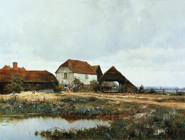 Wikioo.org - The Encyclopedia of Fine Arts - Painting, Artwork by Edward Wilkins Waite - The White Granary