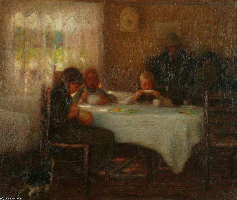 Wikioo.org - The Encyclopedia of Fine Arts - Painting, Artwork by Edward William Stott - Sunday Morning