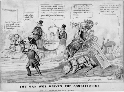 WikiOO.org - Encyclopedia of Fine Arts - Maalaus, taideteos Edward Williams Clay (After) - The Man Wot Drives The Constitution