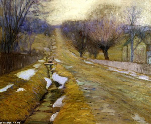 Wikioo.org - The Encyclopedia of Fine Arts - Painting, Artwork by Edward Willis Redfield - Bucks County Winter