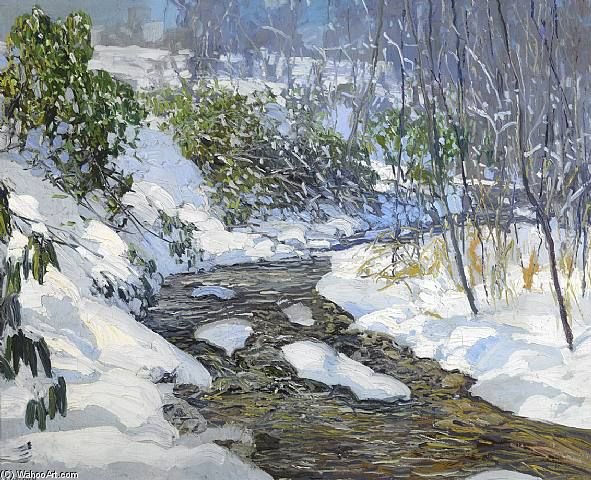 Wikioo.org - The Encyclopedia of Fine Arts - Painting, Artwork by Edward Willis Redfield - Easter Morning
