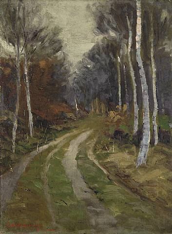 WikiOO.org - Encyclopedia of Fine Arts - Schilderen, Artwork Edward Willis Redfield - In The Forest Of Fontainebleau