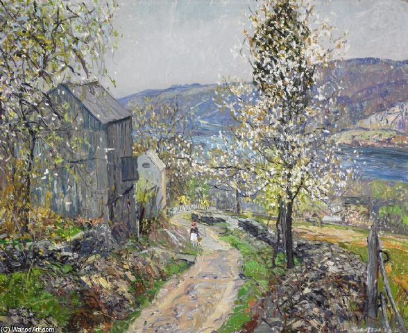 Wikioo.org - The Encyclopedia of Fine Arts - Painting, Artwork by Edward Willis Redfield - Point Pleasant Hill