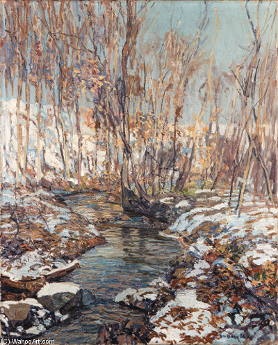WikiOO.org - Encyclopedia of Fine Arts - Maleri, Artwork Edward Willis Redfield - Spring Thaw