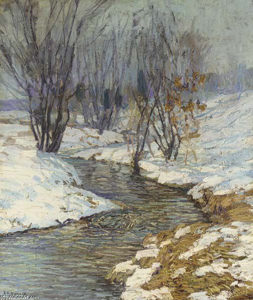 Wikioo.org - The Encyclopedia of Fine Arts - Painting, Artwork by Edward Willis Redfield - Winter Afternoon