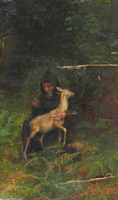 WikiOO.org - Encyclopedia of Fine Arts - Maľba, Artwork Eleanor Fortescue Brickdale - The Legend Of Saint Giles