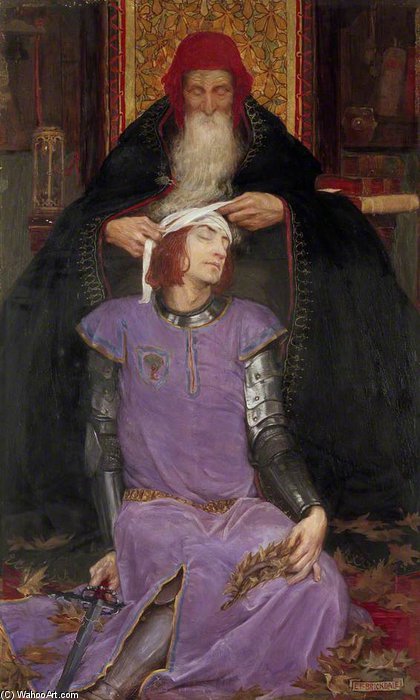 Wikioo.org - The Encyclopedia of Fine Arts - Painting, Artwork by Eleanor Fortescue Brickdale - Time The Physician