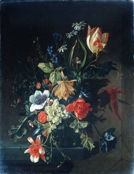 Wikioo.org - The Encyclopedia of Fine Arts - Painting, Artwork by Elias Van Den Broeck - Still Life Of Flowers