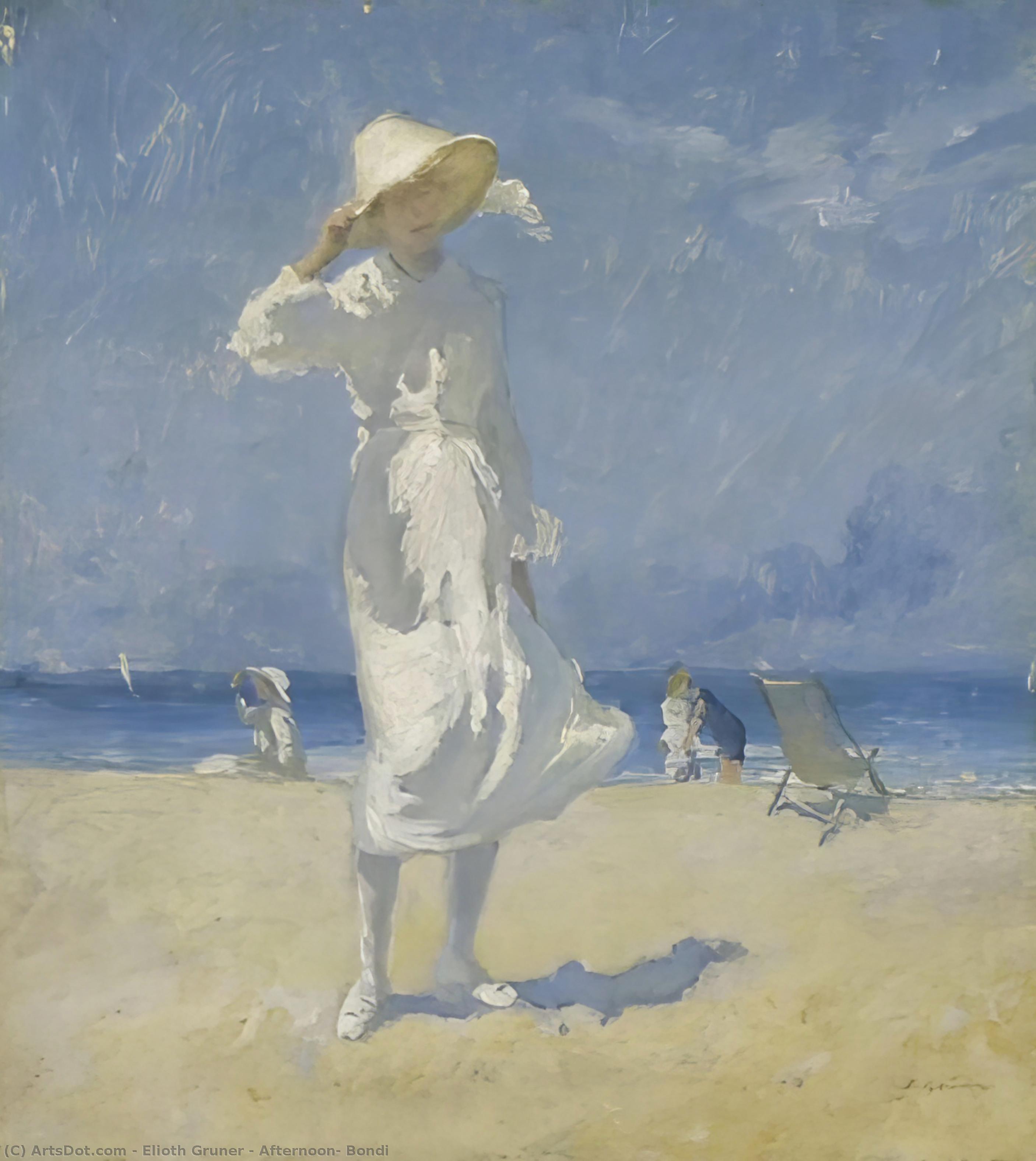 Wikioo.org - The Encyclopedia of Fine Arts - Painting, Artwork by Elioth Gruner - Afternoon, Bondi