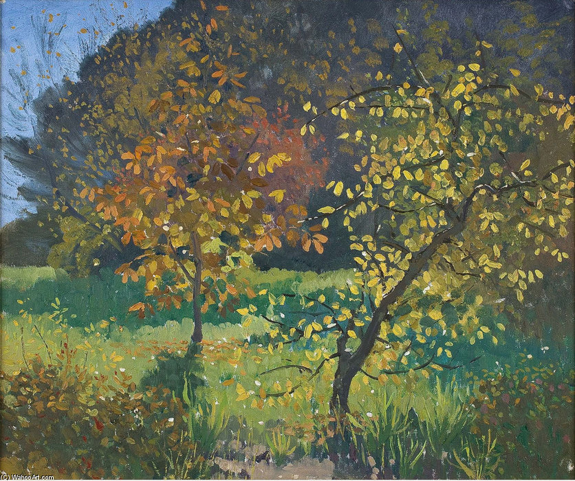 WikiOO.org - Encyclopedia of Fine Arts - Maleri, Artwork Elioth Gruner - Autumn, Manar