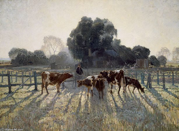 Wikioo.org - The Encyclopedia of Fine Arts - Painting, Artwork by Elioth Gruner - Spring Frost