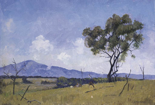 WikiOO.org - Енциклопедия за изящни изкуства - Живопис, Произведения на изкуството Elioth Gruner - Summer Pastoral