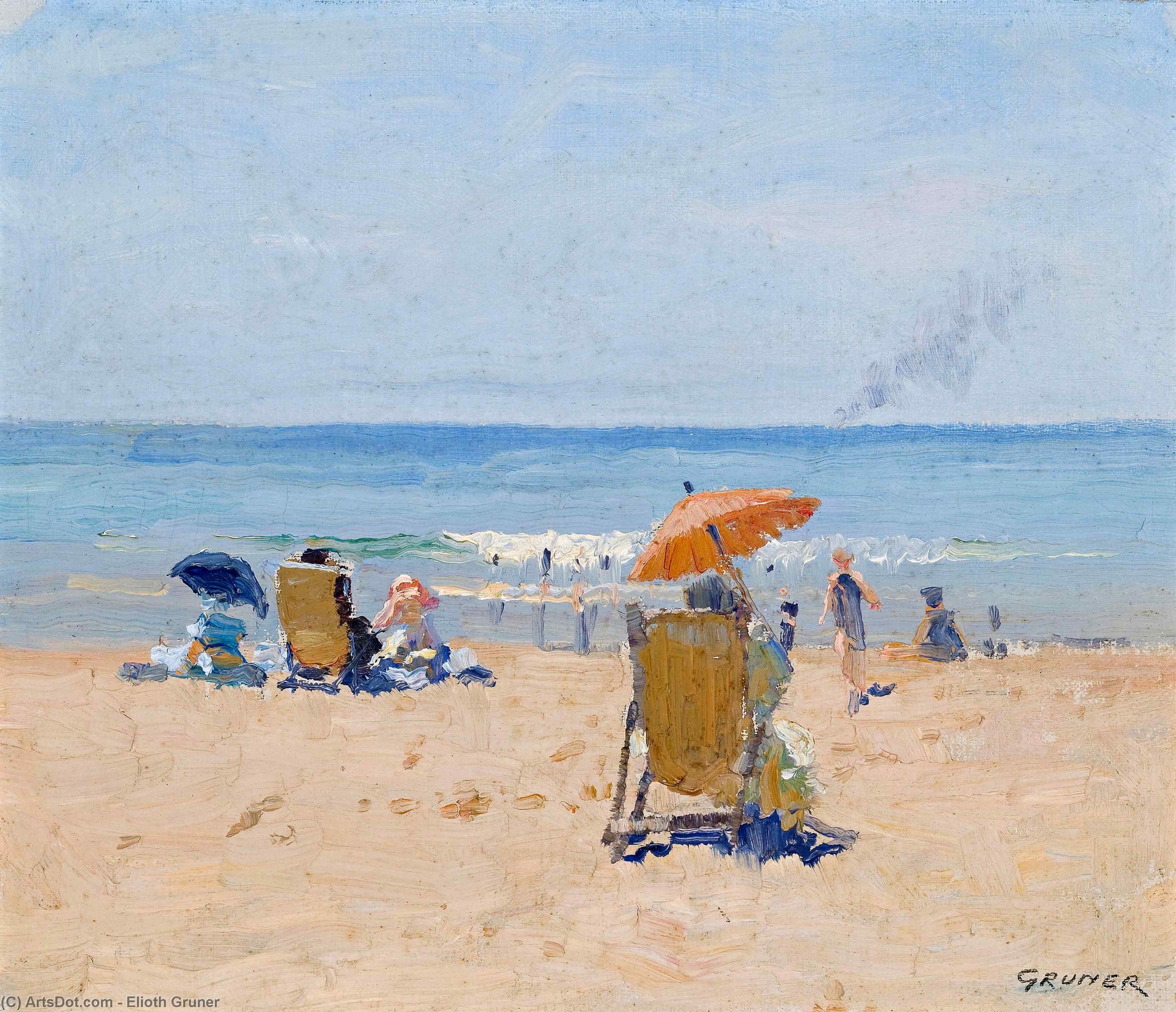 Wikioo.org - The Encyclopedia of Fine Arts - Painting, Artwork by Elioth Gruner - Tamarama Beach
