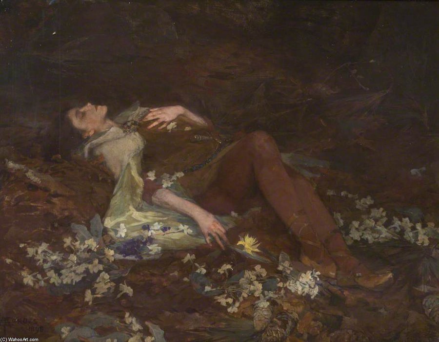 Wikioo.org - The Encyclopedia of Fine Arts - Painting, Artwork by Elizabeth Adela Stanhope Forbes - Imogen