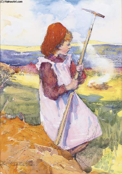 WikiOO.org - Енциклопедія образотворчого мистецтва - Живопис, Картини
 Elizabeth Adela Stanhope Forbes - Autumn Leaves