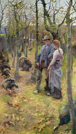 Wikioo.org - The Encyclopedia of Fine Arts - Painting, Artwork by Elizabeth Adela Stanhope Forbes - The Edge Of The Woods