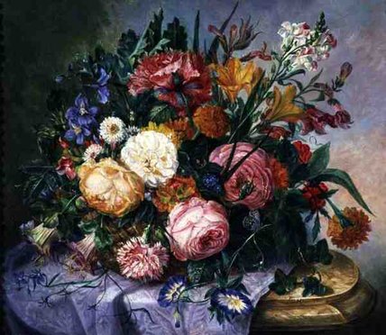 Wikioo.org - The Encyclopedia of Fine Arts - Painting, Artwork by Eloise Harriet Stannard - Still Life With Peonies