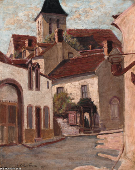 WikiOO.org - Encyclopedia of Fine Arts - Målning, konstverk Emile Othon Friesz - A Village Street
