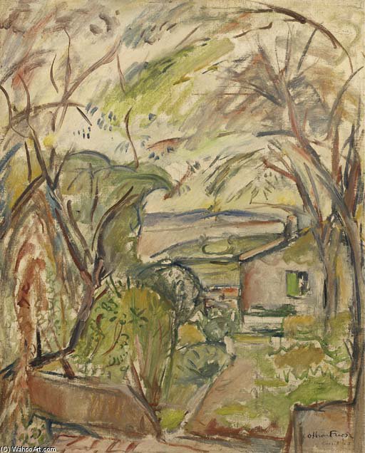 Wikioo.org - The Encyclopedia of Fine Arts - Painting, Artwork by Emile Othon Friesz - Landscape At Home