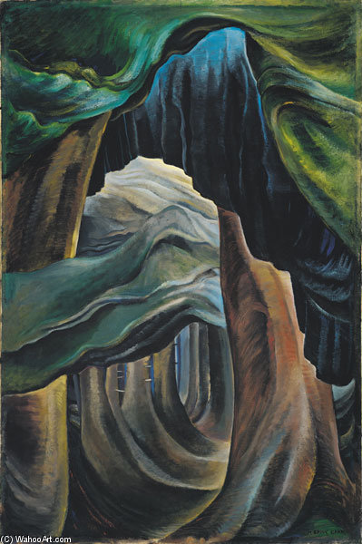 WikiOO.org - 백과 사전 - 회화, 삽화 Emily Carr - Forest, British Columbia