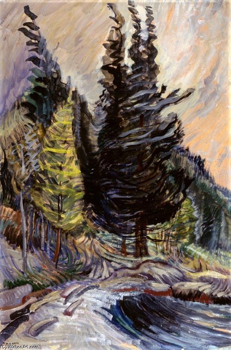 WikiOO.org - Encyclopedia of Fine Arts - Lukisan, Artwork Emily Carr - Trees