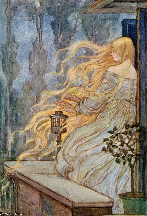 Wikioo.org - The Encyclopedia of Fine Arts - Painting, Artwork by Emma Florence Harrison - Rapunzel