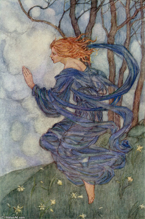 Wikioo.org – La Enciclopedia de las Bellas Artes - Pintura, Obras de arte de Emma Florence Harrison - el viento