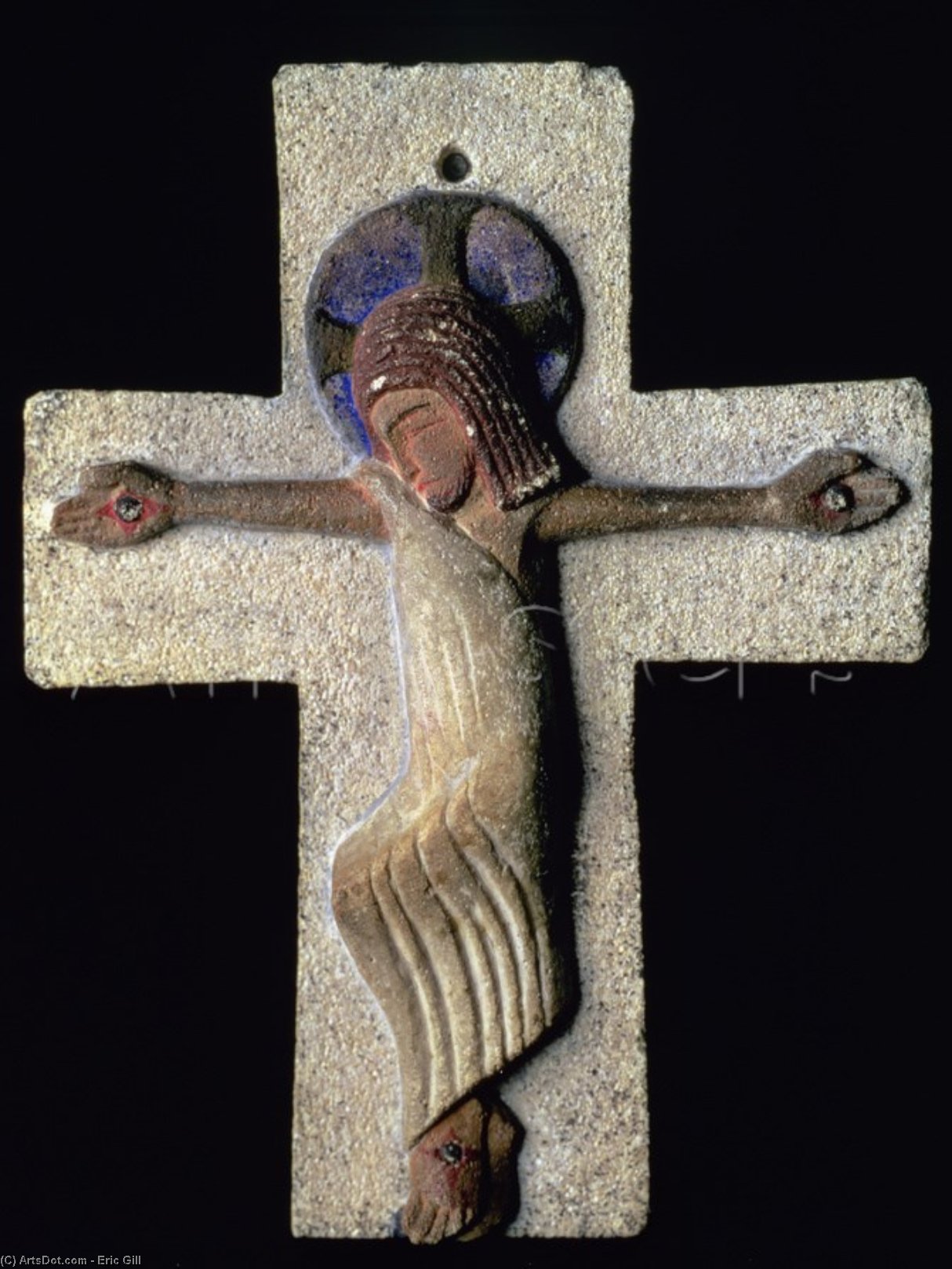 Wikioo.org - สารานุกรมวิจิตรศิลป์ - จิตรกรรม Eric Gill - Crucifixion Relief